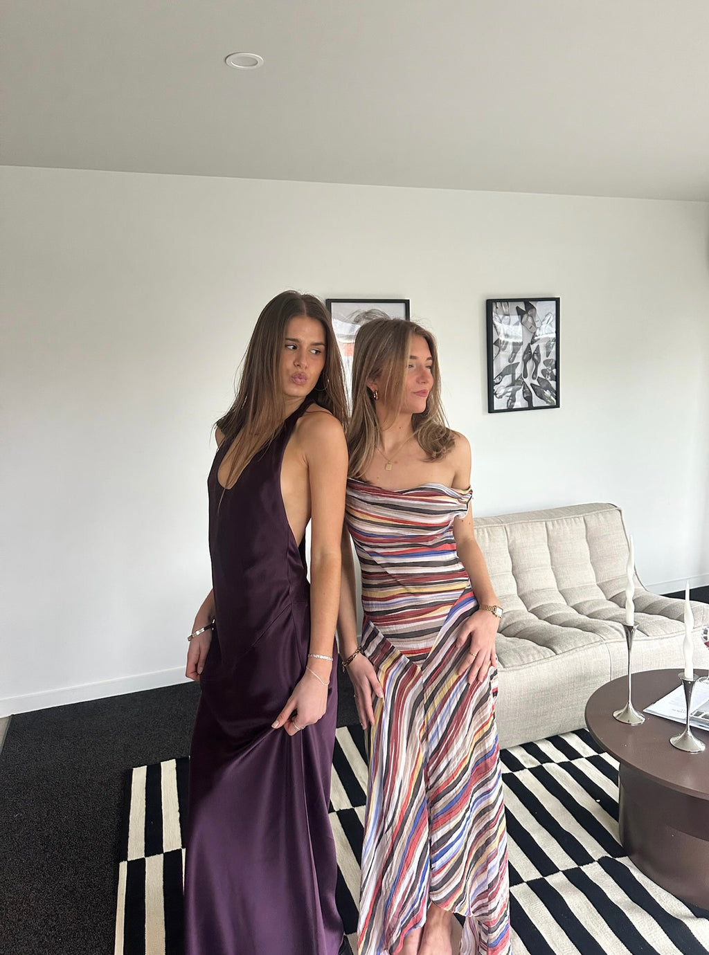 Shona Joy Savanna Racer Maxi Dress in Plum