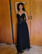 Hansen & Gretel Stephanie Maxi Dress Black