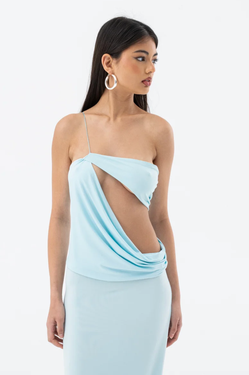 HNTR The Label - Georgie Dress Aqua