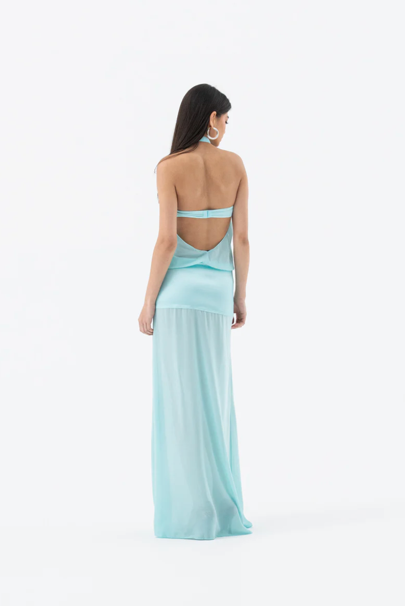 HNTR The Label - Sienna Dress Aqua