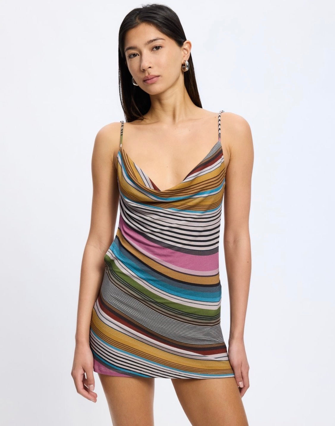 Jaded London Crush Stripe Mini Dress