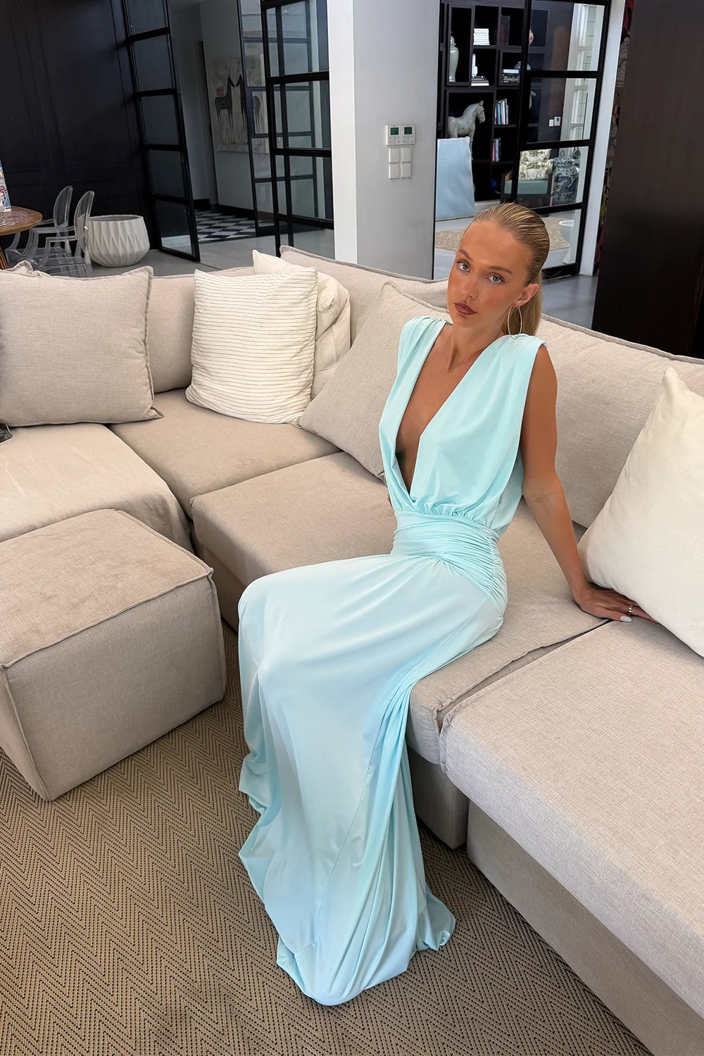 HNTR Esme Gown Aqua
