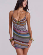 Jaded London Crush Stripe Mini Dress