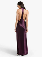 Shona Joy Savanna Racer Maxi Dress in Plum