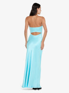 Bec + Bridge Cinder Strapless Maxi Turquoise