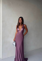 Ance Gria Rosa Gown in Mauve