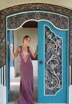 Ance Gria Rosa Gown in Mauve