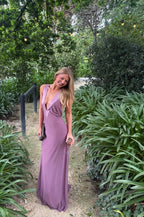 Ance Gria Rosa Gown in Mauve