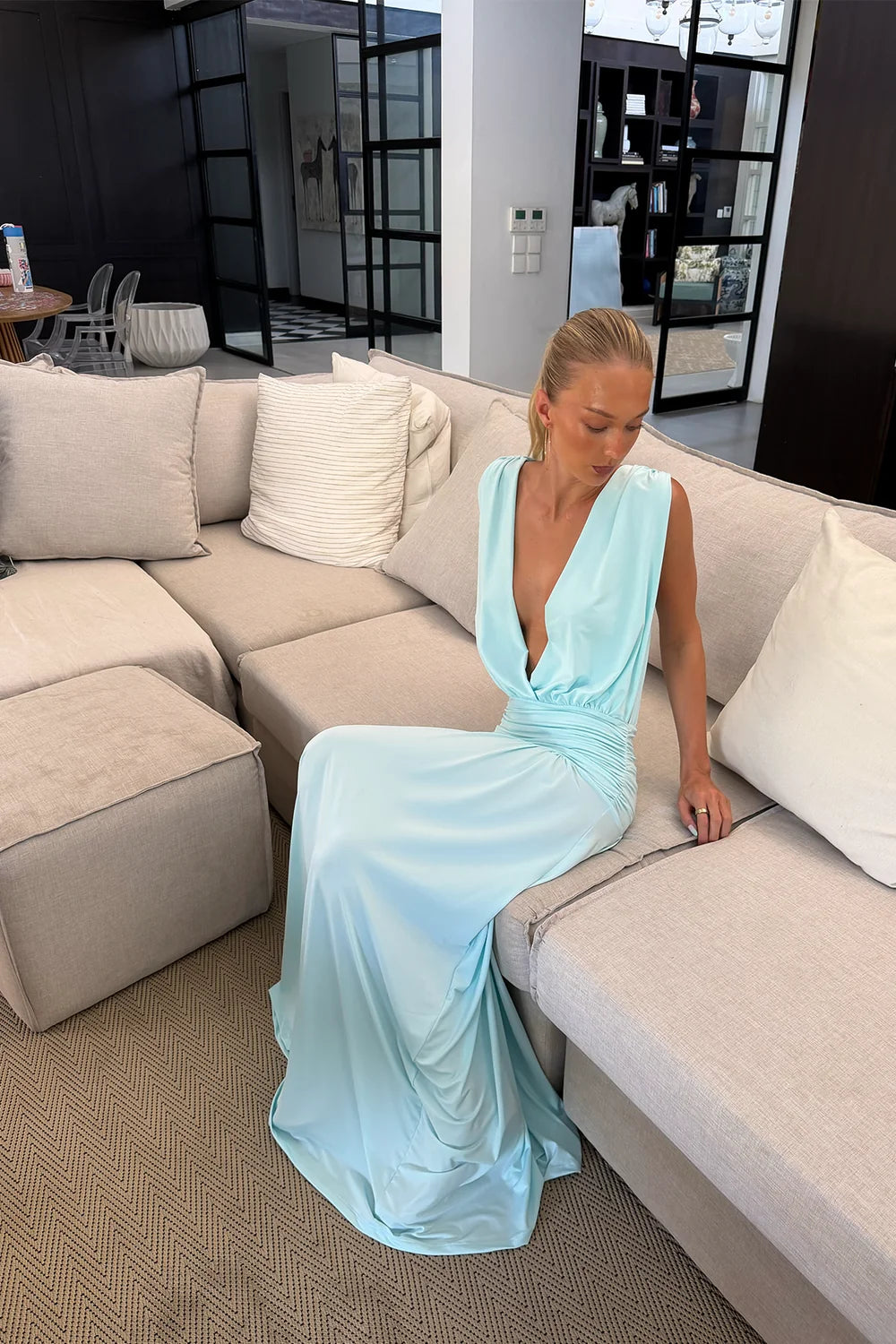 HNTR Esme Gown Aqua