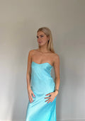 Bec + Bridge Cinder Strapless Maxi Turquoise