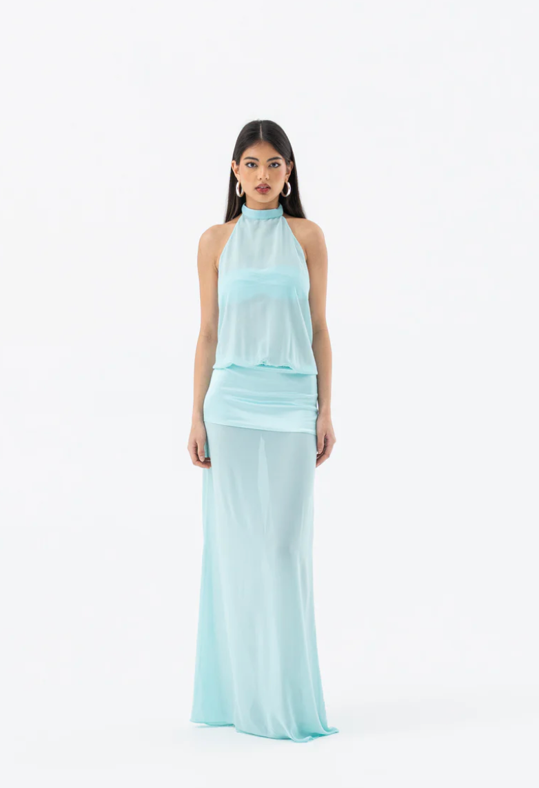 HNTR The Label - Sienna Dress Aqua