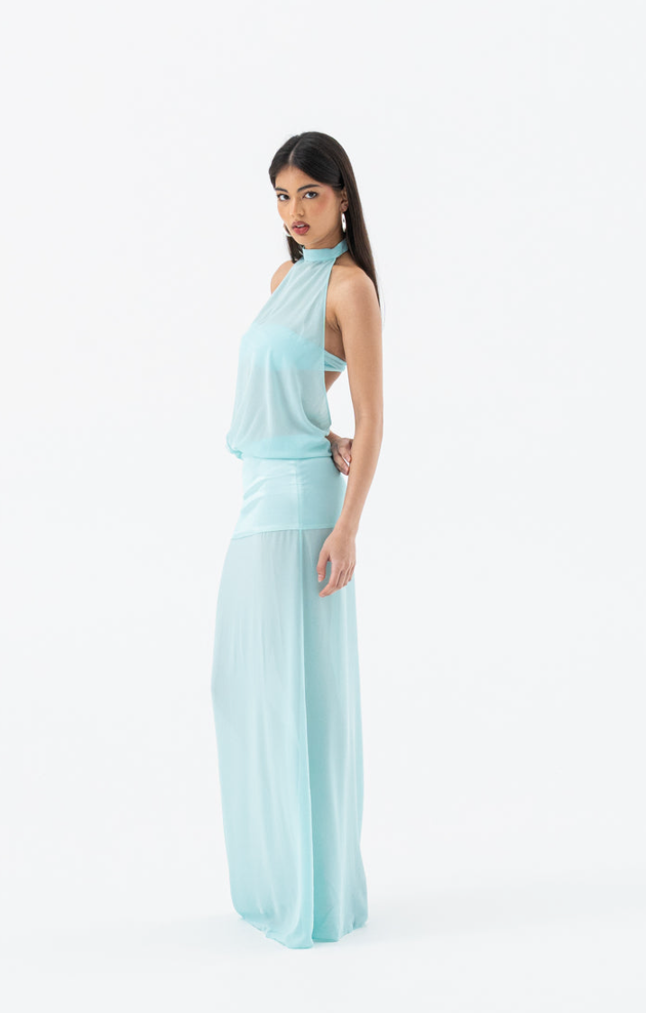 HNTR The Label - Sienna Dress Aqua