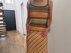 With Harper Lu Mesh Gold Stripe Set