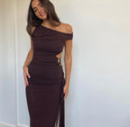 Bec + Bridge Kailani Asym Dress Brown