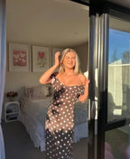 Luna Dress - Brown