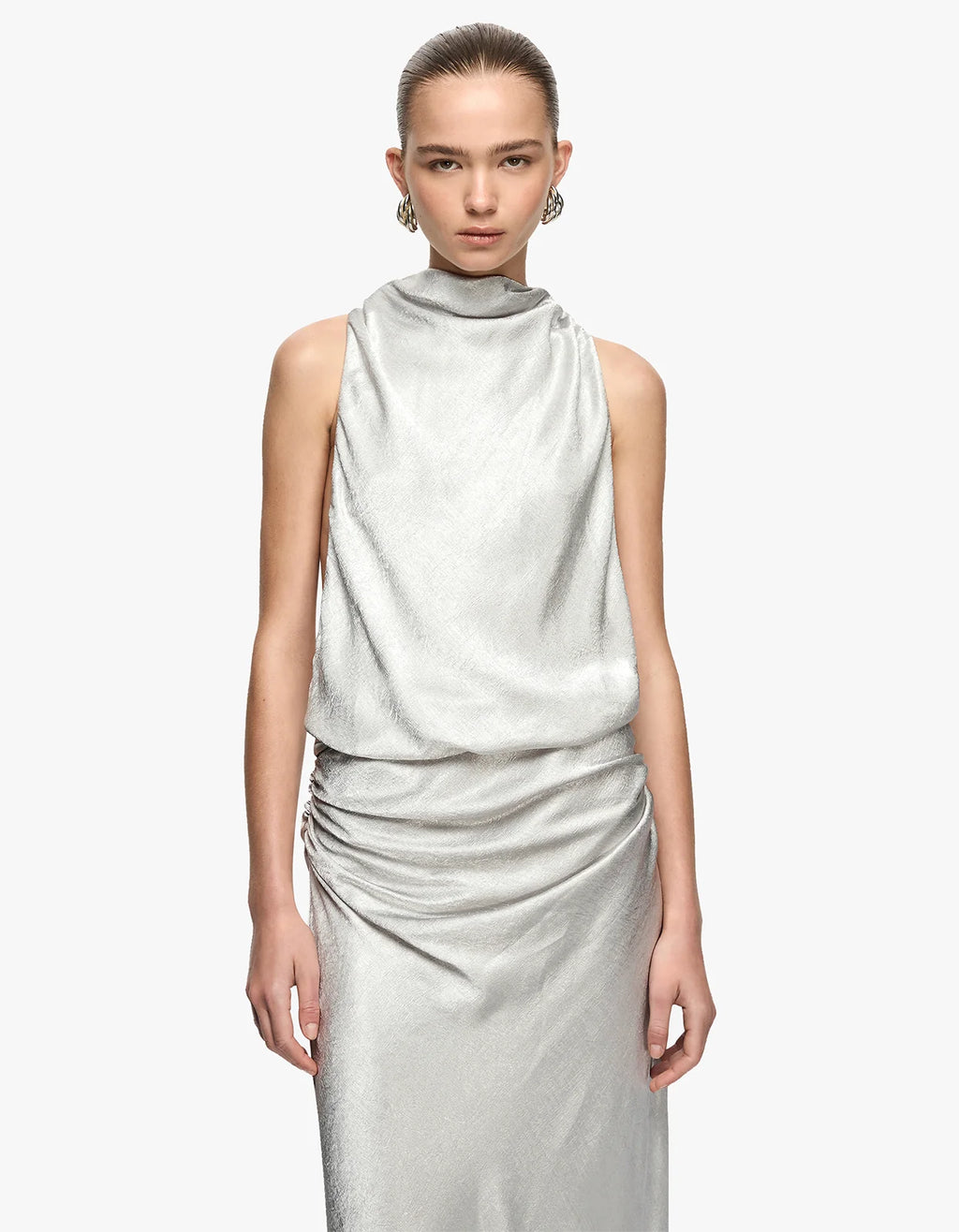 Bec and Bridge Juna dress in silver