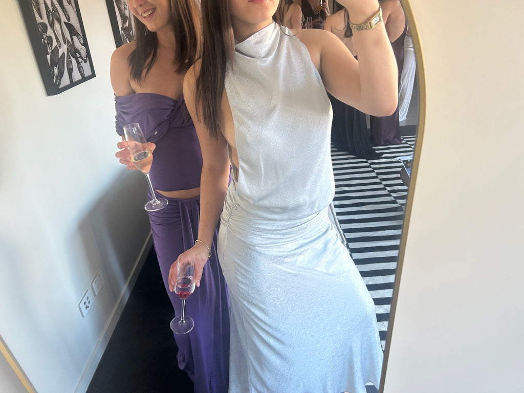 Bec and Bridge Juna dress in silver