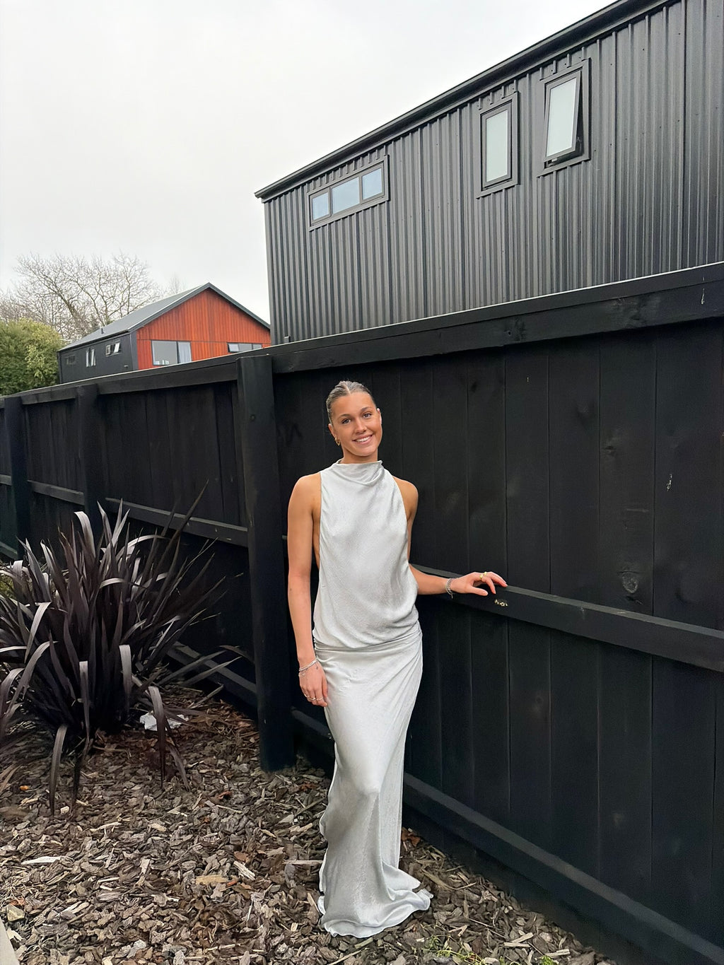 Bec and Bridge Juna dress in silver