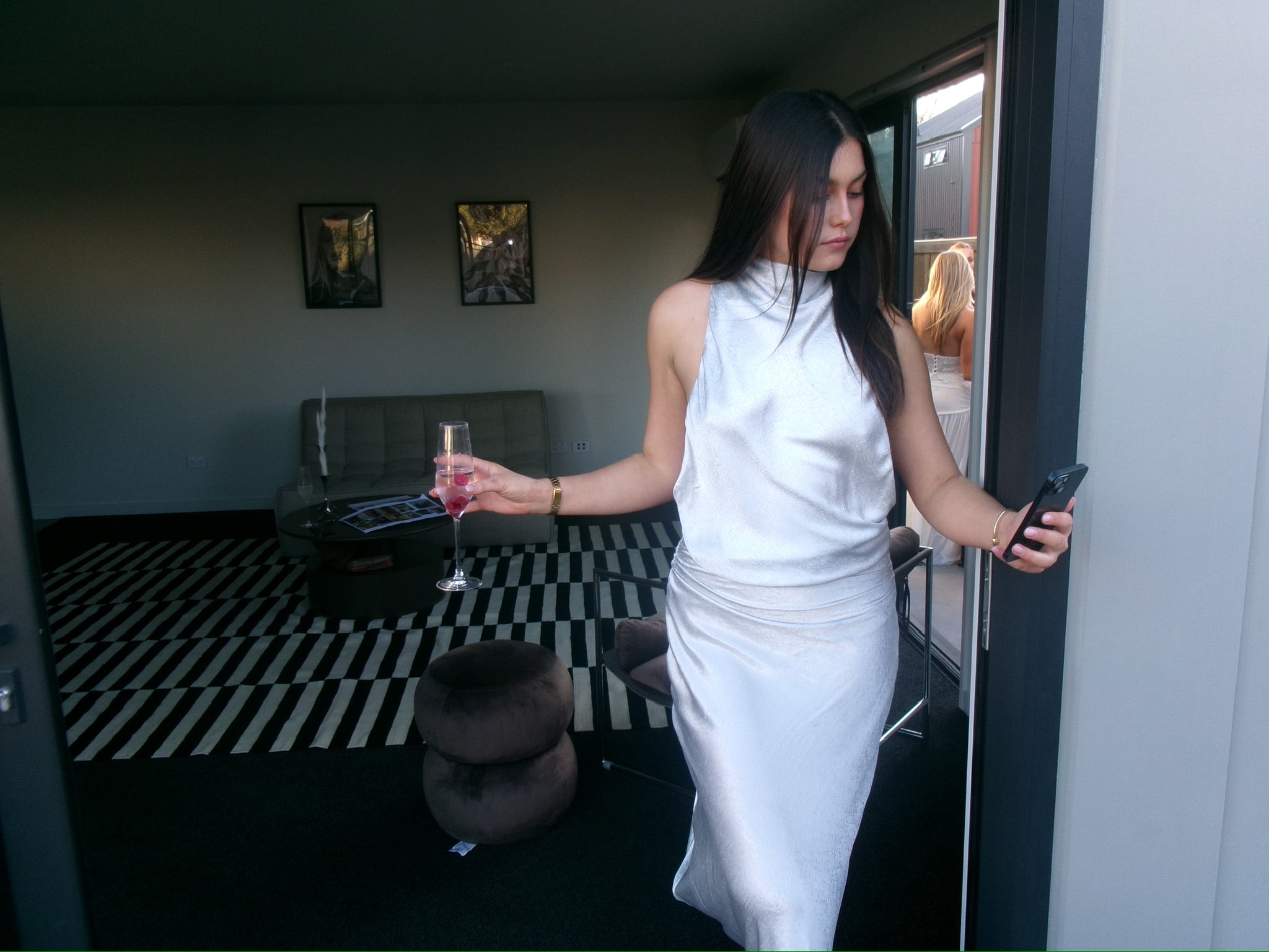 Bec and Bridge Juna dress in silver