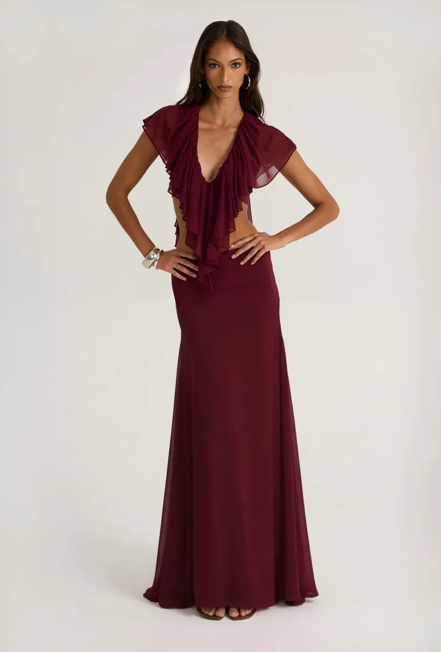 Ance Gria Clover Set Burgundy