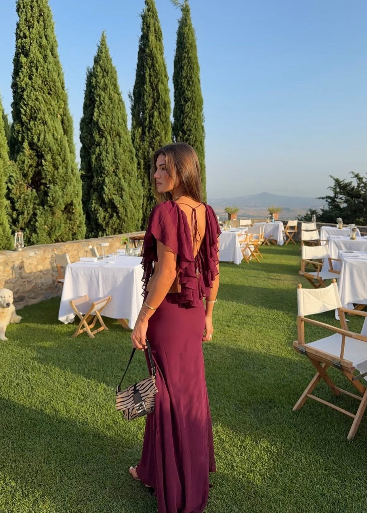 Ance Gria Clover Set Burgundy
