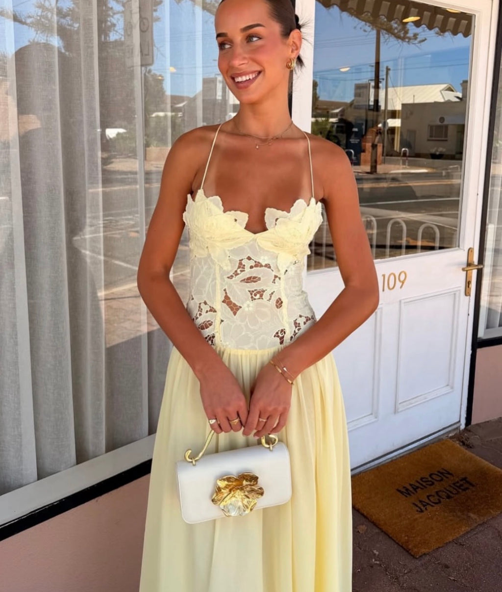 Hansen & Gretal Stephanie Dress in Butter