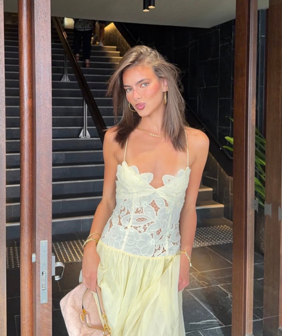 Hansen & Gretal Stephanie Dress in Butter