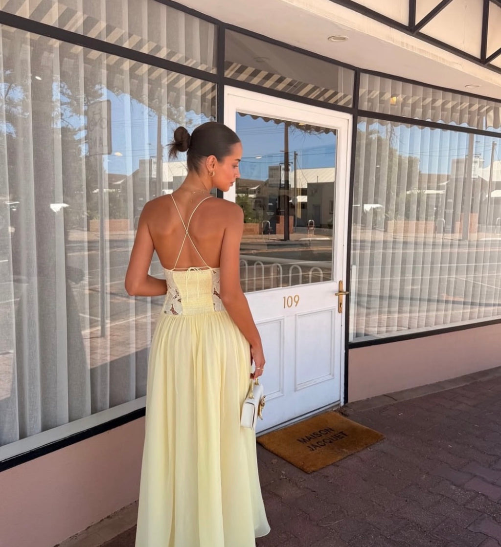 Hansen & Gretal Stephanie Dress in Butter