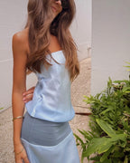 Mode Mischief Melt Panel Midi Dress
