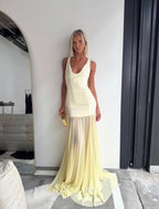 Effie Kats Odessa Gown in Lemon