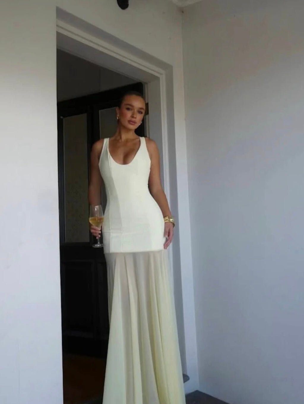 Effie Kats Odessa Gown in Lemon
