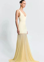 Effie Kats Odessa Gown in Lemon
