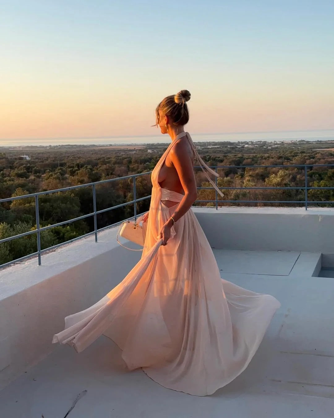 Arcina Ori Florence Dress in Stone