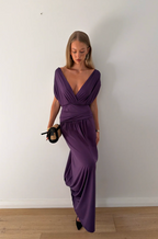 HNTR The Label Esme Gown Plum