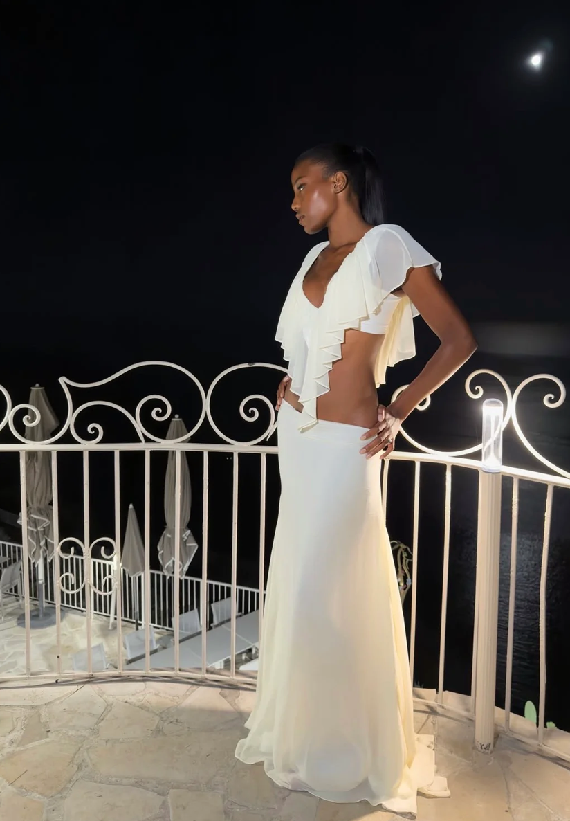 Ance Gria Clover Set in White